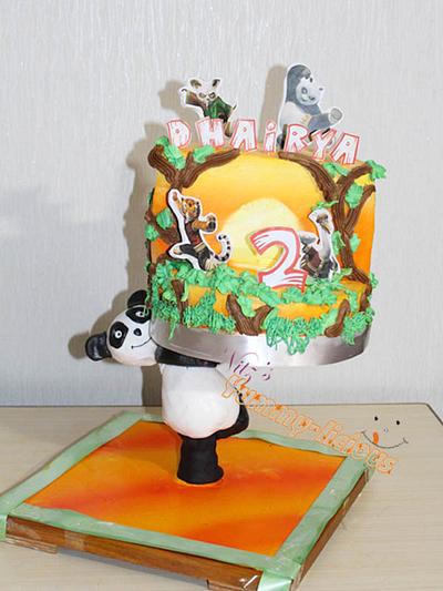 A structural Panda cake.....  - Cake by NitikaJain
