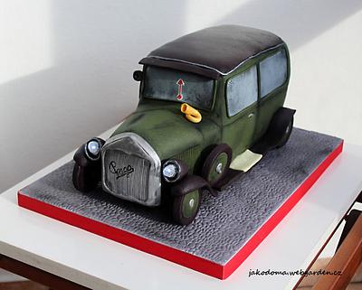 Old Car Praga Piccolo 1926 - Cake by Jana