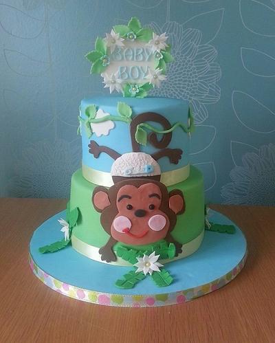 Baby monkey - Cake by lisa-marie green
