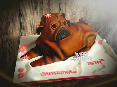 Little pug cake - Cake by Blackvelvetlee