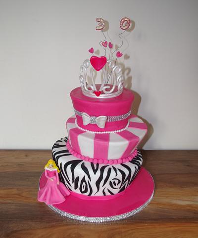 Princess Themed Topsy Turvy Cake - Cake by Donnasdelicious