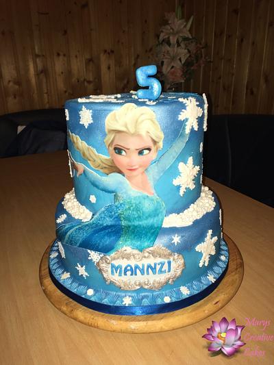 Frozen Elsa - Cake by Mary Yogeswaran