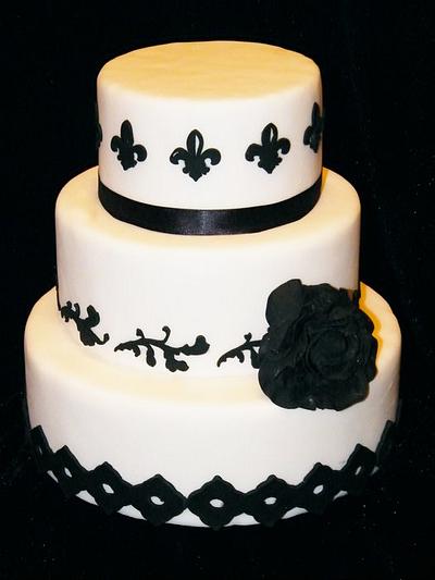 Black & White Elegance - Cake by Rachel~Cakes