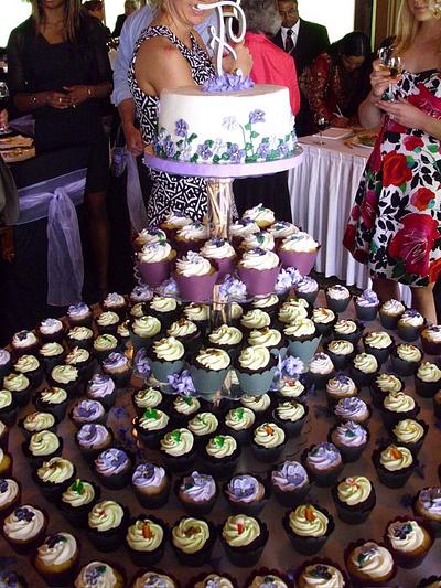 Gigi and Evan's Wedding - Cake by Kathy Kmonk