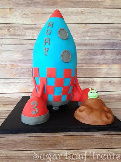 Rocket Mad Rory's Birthday cake - Cake by SugarLoafTreats