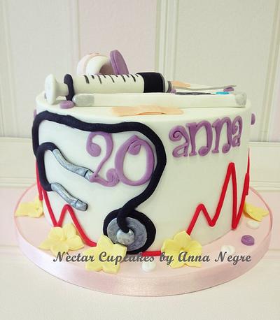 Nurse fondant cake - Cake by nectarcupcakes