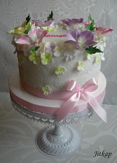 Květinkový s glazurou - Cake by Jitkap