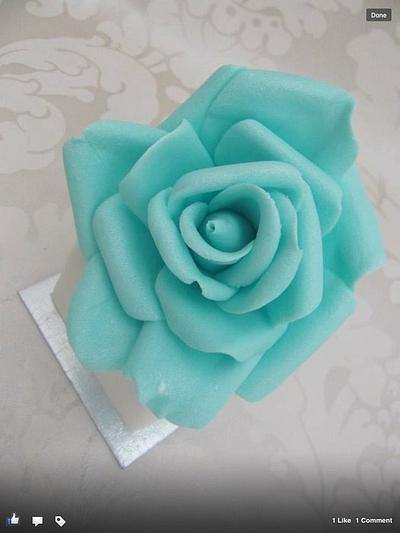 First sugar paste handmade rose  - Cake by Claire Trainor-Hayes (Pretty Petals Cakery) 