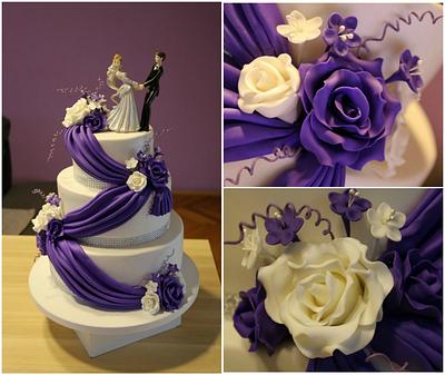 Purple wedding cake - Cake by Zaklina