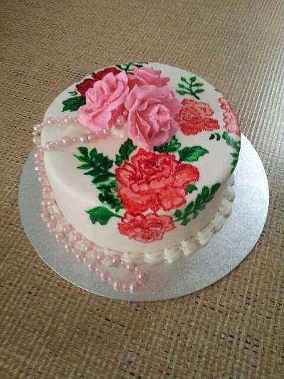 Roses Galoure  - Cake by Vicky