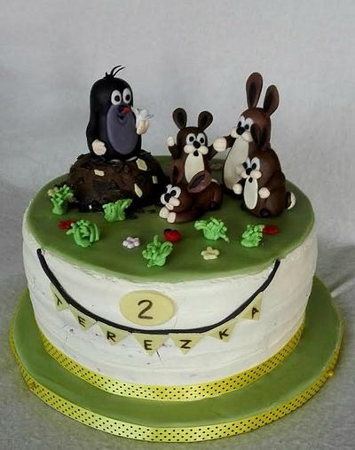 Mole and friends - rabbit's family - Cake by Anka