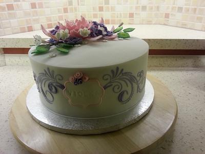 Flower cake - Cake by monacake