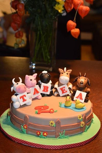Little farm animals - Cake by Klimbim