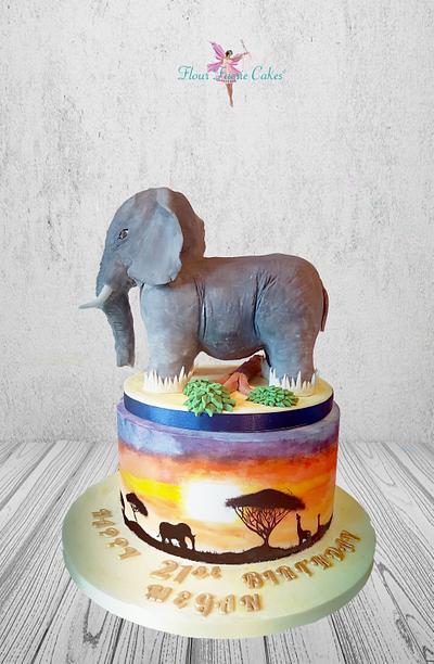 African Elephant Cake - Cake by Lisa-Marie Gosling