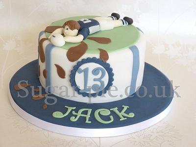 Rugby boy cake - Cake by Sugar-pie