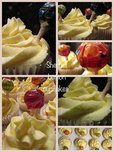 Sherbet Lemon Cupcakes - Cake by Hellocupcake