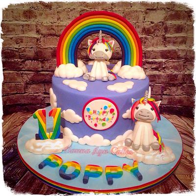 Unicorns - Cake by Nanna Lyn Cakes
