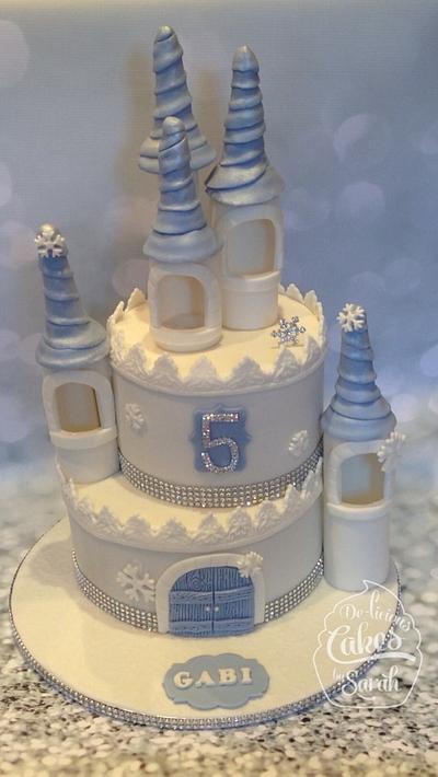 Fairy Frozen castle  - Cake by De-licious Cakes by Sarah