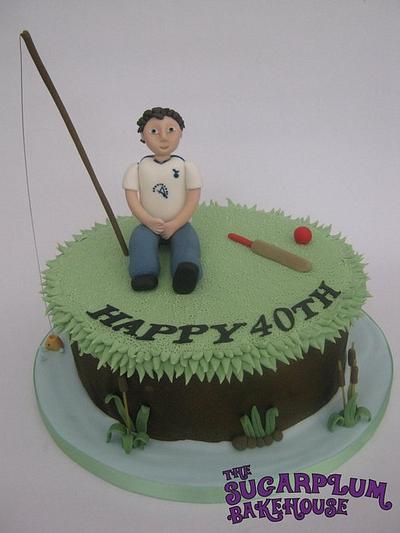Football, Fishing & Cricket Themed Cake! - Cake by Sam Harrison