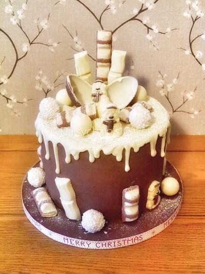 Chocolate Christmas cake  - Cake by Daisychain's Cakes