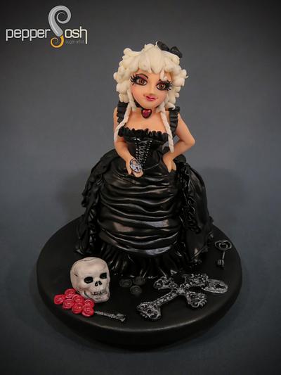 Gothic Baroque Lady - Cake by Pepper Posh - Carla Rodrigues