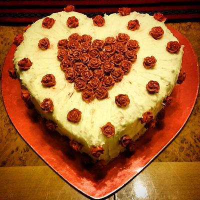 I Heart You - Cake by Lady D