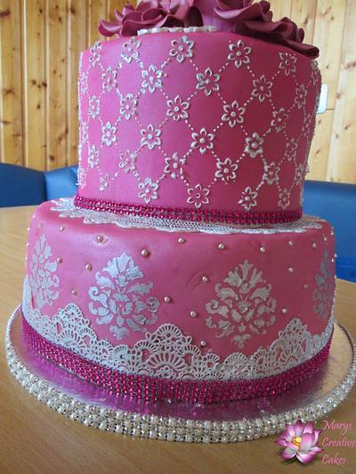 Pink Lady Princess - Cake by Mary Yogeswaran
