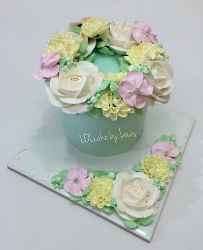 Pastel Floral - Cake by Louis Ng