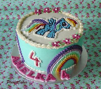 Rainbow Dash - Cake by Planet Cakes