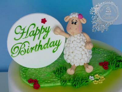 Cute Sheep  - Cake by Beata Khoo