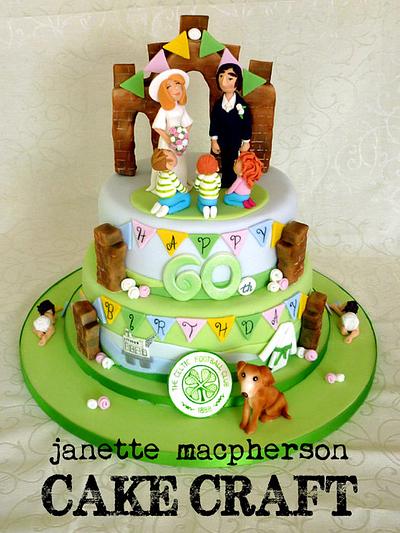 60th Birthday Cake - Cake by Janette MacPherson Cake Craft