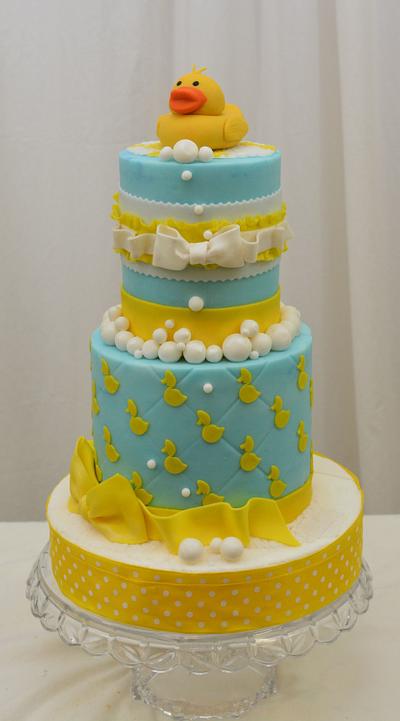  Rubber Ducky Baby Shower Cake - Cake by Sugarpixy