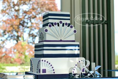 Great Gatsby Inspired Wedding Cake - Cake by Renee