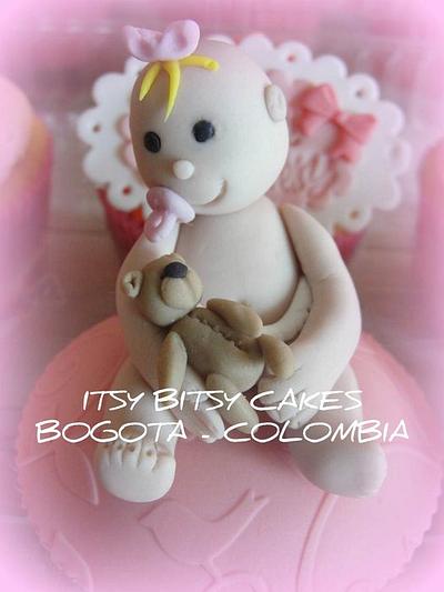 GIRL BABY SHOWER CUPCAKES - Cake by Itsy Bitsy Cakes