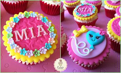 Kawaii Balloon Cupcakes - Cake by Cutsie Cupcakes