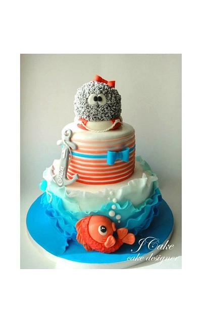 baby fish and baby flea - Cake by JCake cake designer