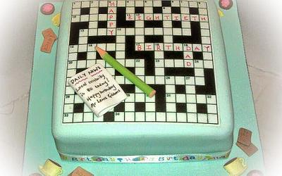 Today's crossword puzzle - Cake by Michelle Cook