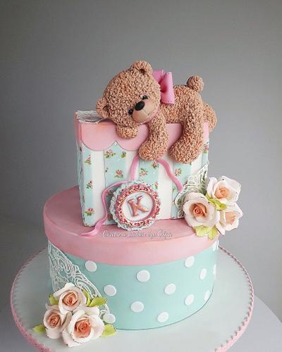 Cake for a baby girl - Cake by Couture cakes by Olga
