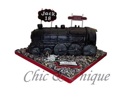 Vintage Black 5 Steam Train... - Cake by Sharon Young