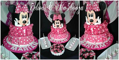 Minnie mouse dessert table - Cake by Zahraa Fayyad