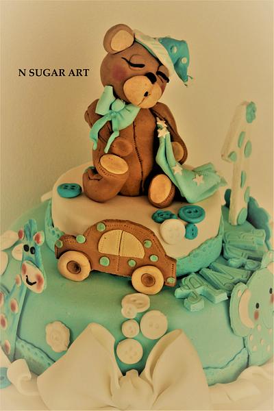 Sweet teddy bear cake - Cake by N SUGAR ART
