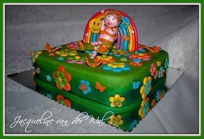 Flower power rainbow cake - Cake by Jacqueline