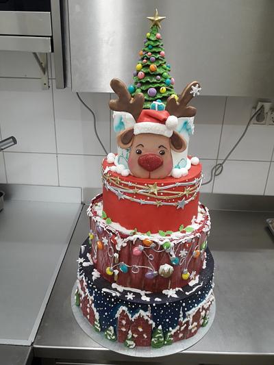 Merry Merry Christmas and Happy New Year 😊🦌🌲🎉🎄☄ - Cake by Zdenka Stefanovic