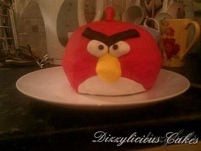 angry bird cake and cookies - Cake by Dizzylicious