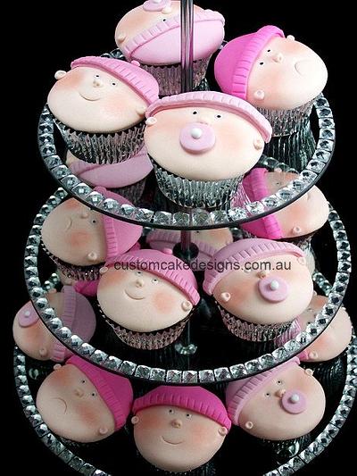 Baby Face Cupcakes - Cake by Custom Cake Designs