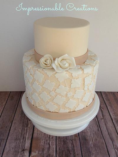 Faux Lace Cake - Cake by GailC.