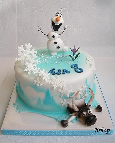 Frozen - Cake by Jitkap