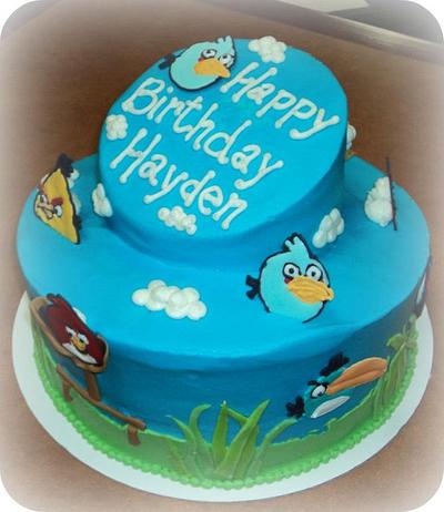 Angry Birds- Topsy Turvyish ;) - Cake by ArtisticIcingCakes