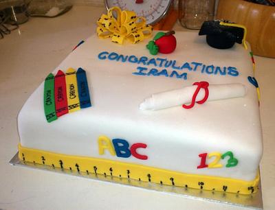Teacher's  Graduation Cakes - Cake by Ninas Cakes