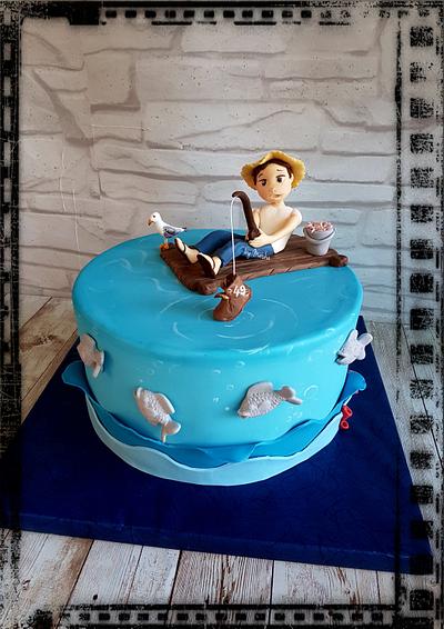 Fisherman funny cake - Cake by Sweet cakes by Masha